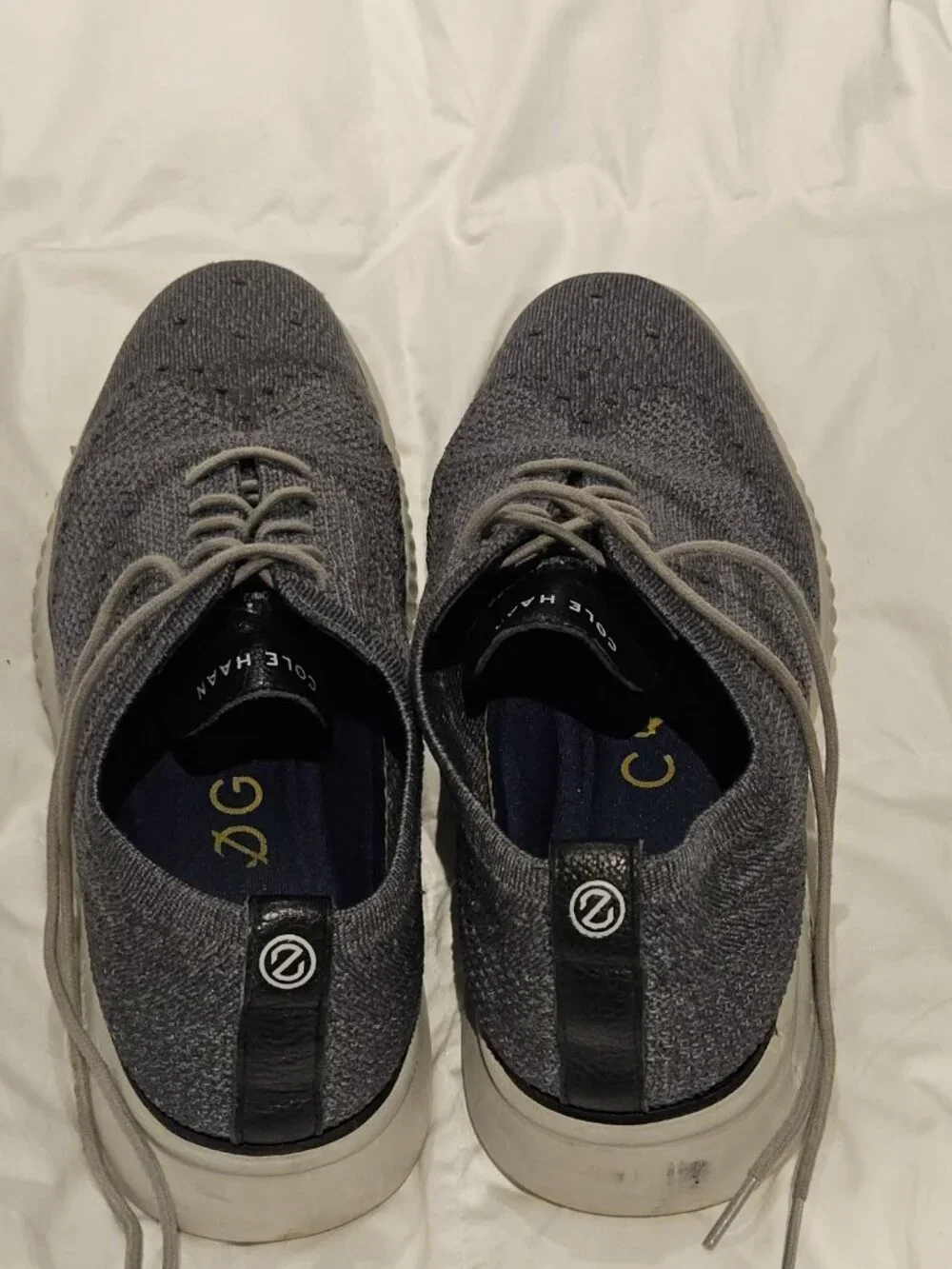 Cole Haan 2.ZERØGRAND Stitchlite Gray Knit Oxford Shoes